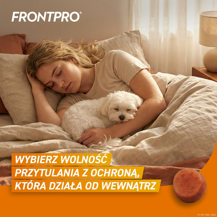 FRONTPRO Таблетки против бълхи и кърлежи за кучета (2-4 кг) - 3x 11,3 мг