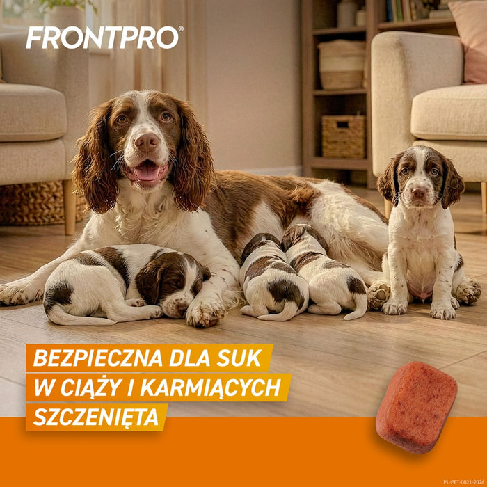 FRONTPRO Таблетки против бълхи и кърлежи за кучета (>10-25 кг) - 3 x 68 мг