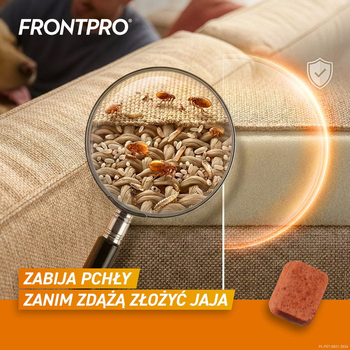 FRONTPRO Таблетки против бълхи и кърлежи за кучета (>25-50 кг) - 3x 136 мг