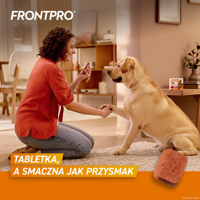 FRONTPRO Таблетки против бълхи и кърлежи за кучета (>25-50 кг) - 3x 136 мг