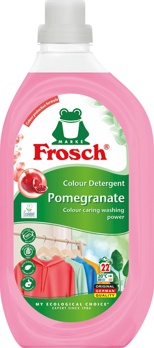 Течен перилен препарат за цветни тъкани Pomegranate, 22 пранета, 1,5 l