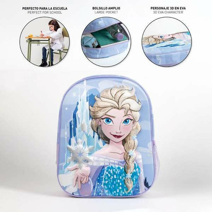 3D училищна чанта Frozen Син 25,0 x 31,0 x 10,0 cm