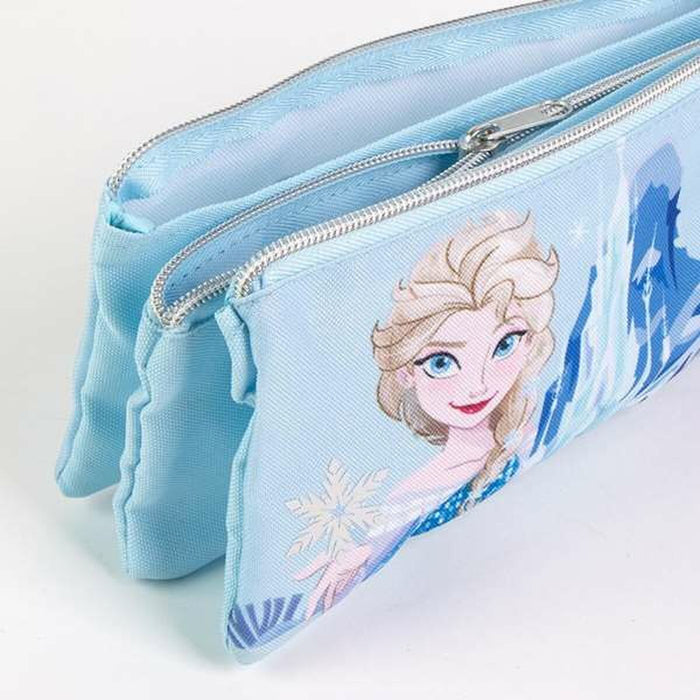 Троен Моливник Frozen Светло син Light Blue 2,2 x 1,1 x 22,5 cm