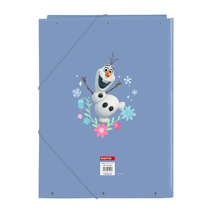 Папка с пръстени Frozen Син A4 26 x 33.5 x 2.5 cm