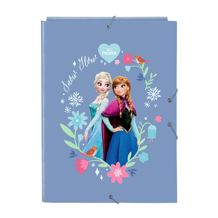 Папка с пръстени Frozen Син A4 26 x 33.5 x 2.5 cm