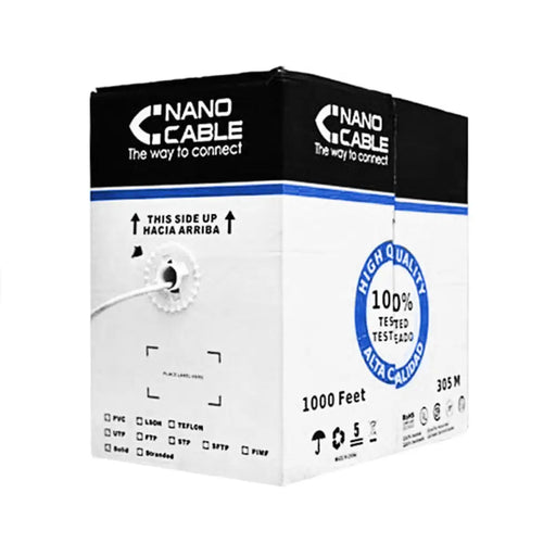 FTP категория 5 твърд мрежови кабел NANOCABLE 10.20.0704