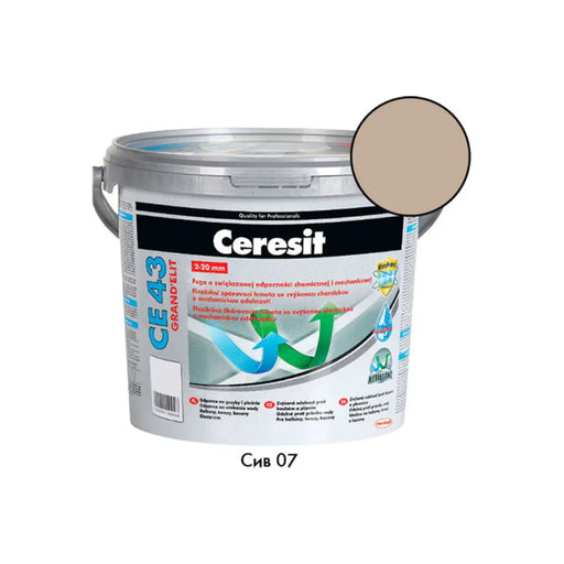 ФУГИРАЩА СМЕС CERESIT CE 43 СИВ 07