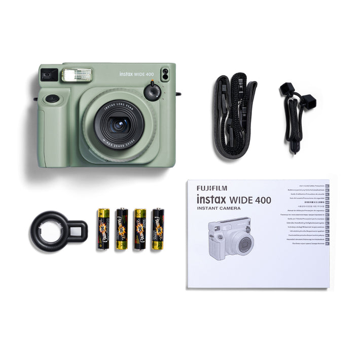 Фотоапарат за моментни снимки FUJIFILM INSTAX WIDE 400 CAMERA GREEN