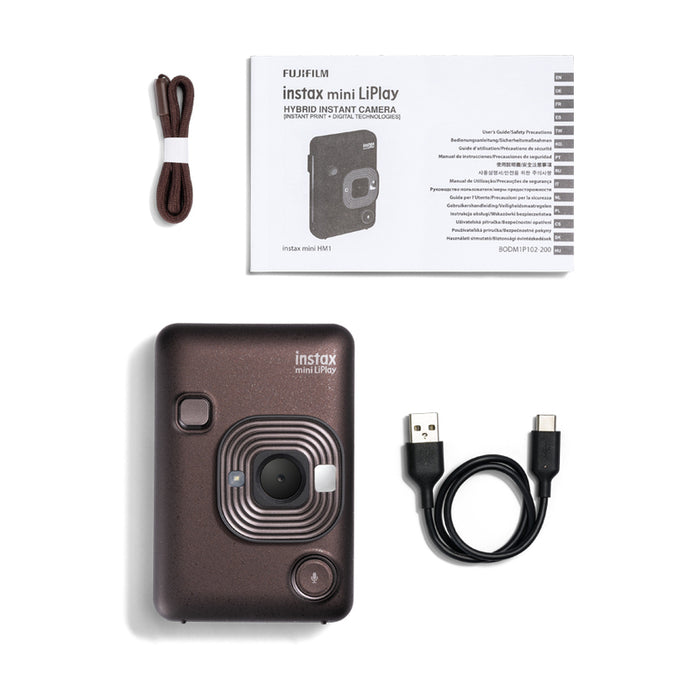 Фотоапарат за моментни снимки FUJIFILM INSTAX MINI LIPLAY DEEP BRONZE