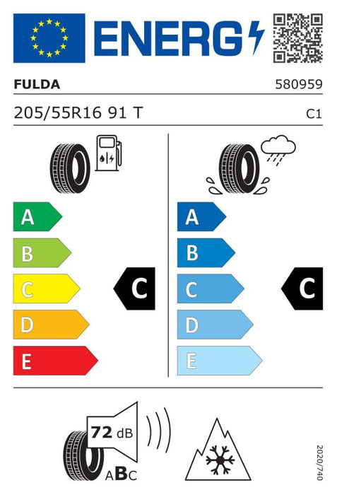 ЗИМНА ГУМА FULDA 205/55R16