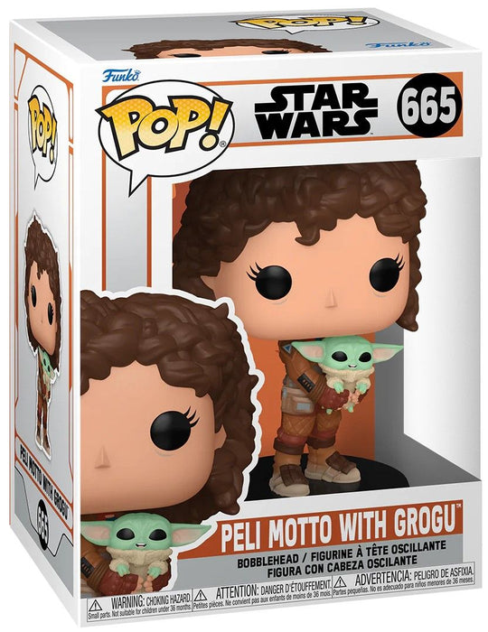 Фигура Funko POP! Television: The Mandalorian - Peli Motto with Grogu #665