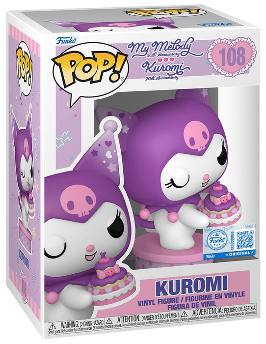 Фигура Funko POP! Animation: Sanrio - Kuromi (20th Anniversary) (Special Edition) #108