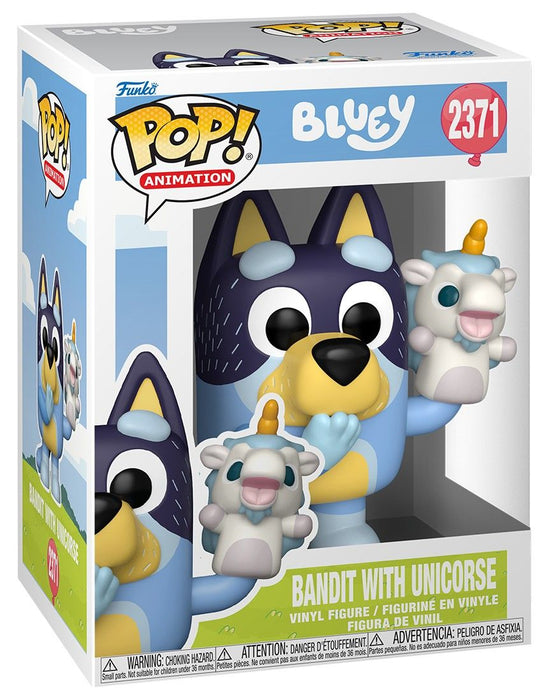 Фигура Funko POP! Animation: Bluey - Bandit with Unicorse #2371