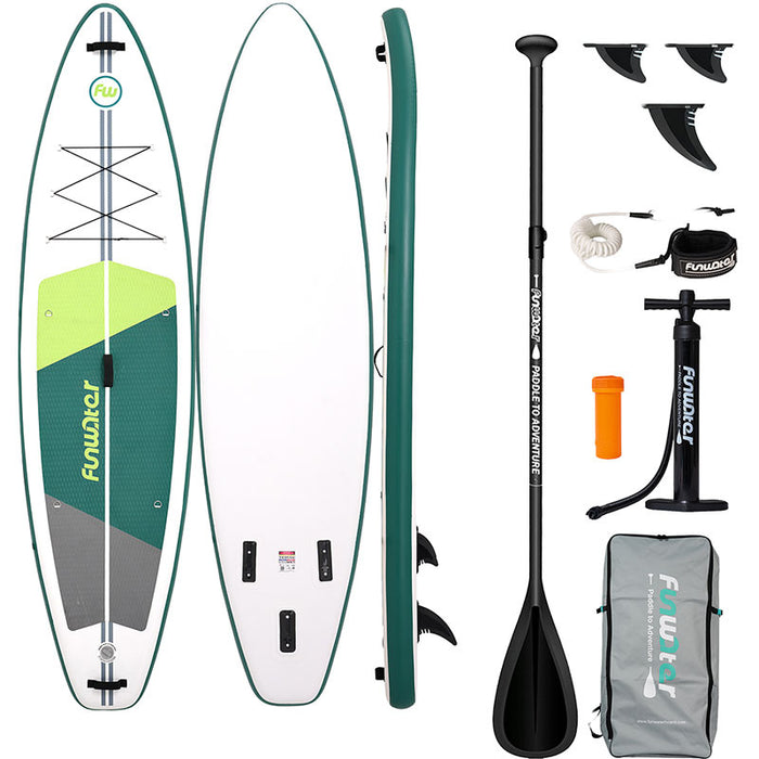 Дъска за SUP FunWater SUPFW69A 3,35 м (зелено-бяла)