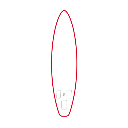 Дъска за SUP FunWater SUPFW69C 3,35 м (червено-бяла)