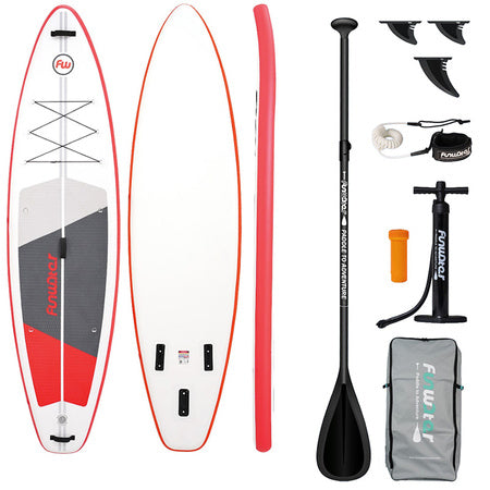 Дъска за SUP FunWater SUPFW69C 3,35 м (червено-бяла)
