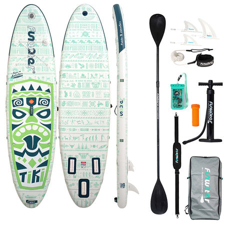 Дъска за SUP FunWater SUPFW05D Tiki 3,2 м (зелена)