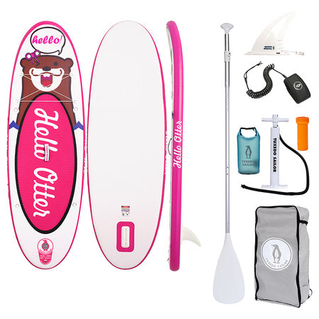 Детска SUP дъска за гребло FunWater Tuxedo Sailor 2,4 м (розова)