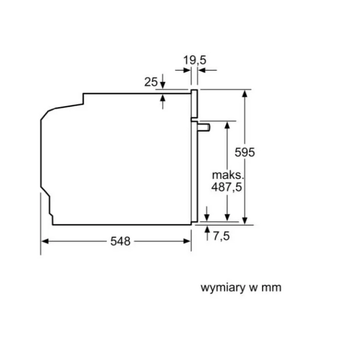 Фурна Bosch Serie 4 HQA334EB3 71 L 3400 W Черна
