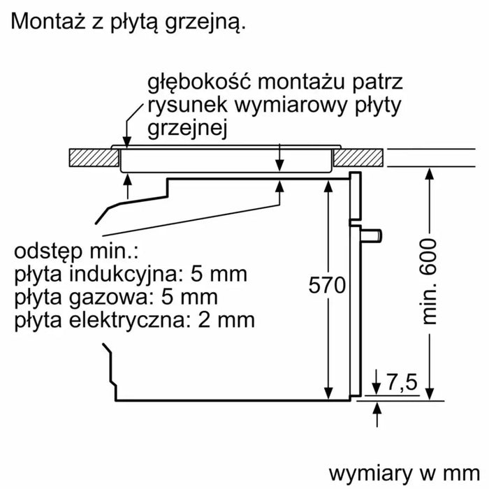 Фурна Bosch Serie 4 HQG572EB3 71 L 3600 W Черна