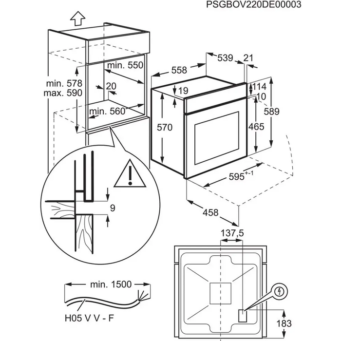 Фурна Electrolux EOF3H00BX
