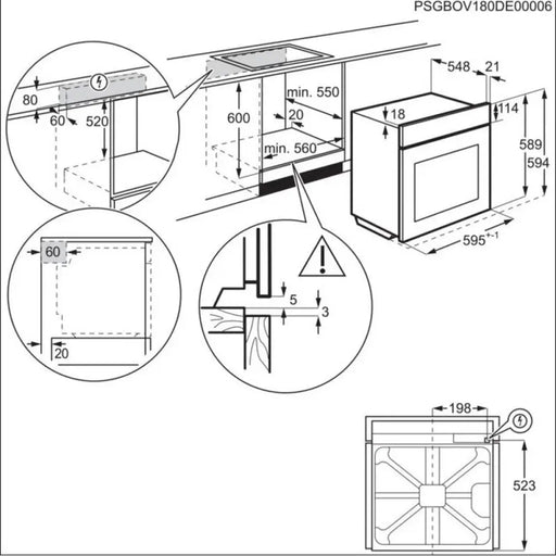Фурна за вграждане Electrolux EOD3H70X STEAM Push бутони 72