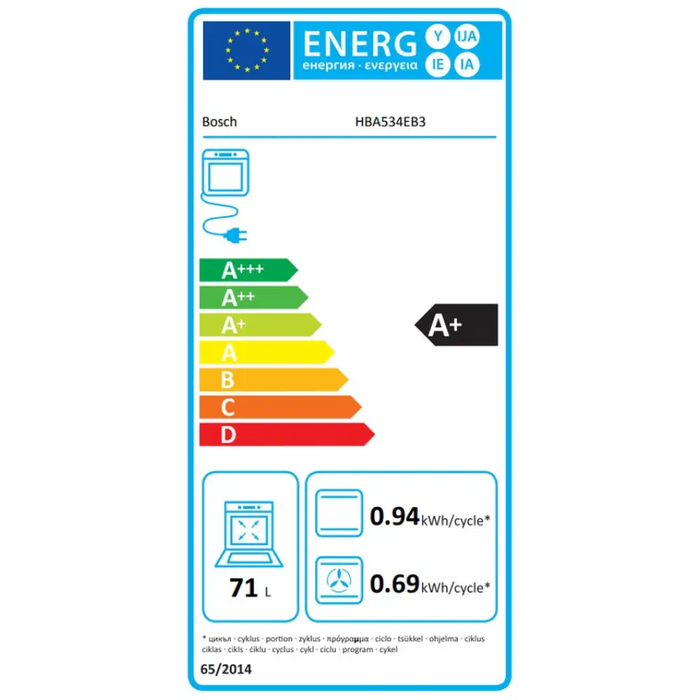 Фурна за вграждане Bosch HBA534EB3