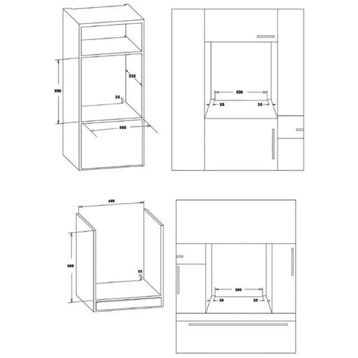 Фурна за вграждане Crown FCM 800A IX 79 А+ Механично
