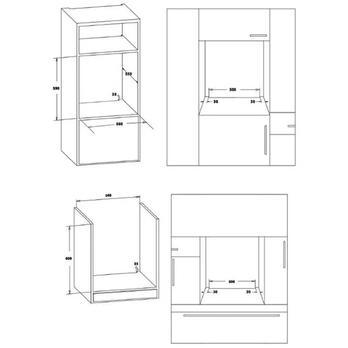 Фурна за вграждане Crown FCM 800A IX 79 А+ Механично