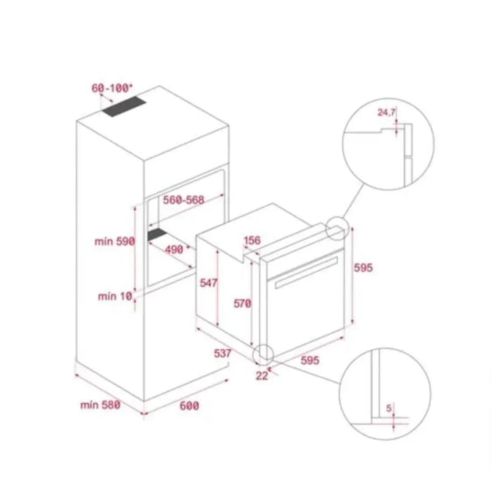 Фурна за вграждане TEKA HLB 8400 FullBlack