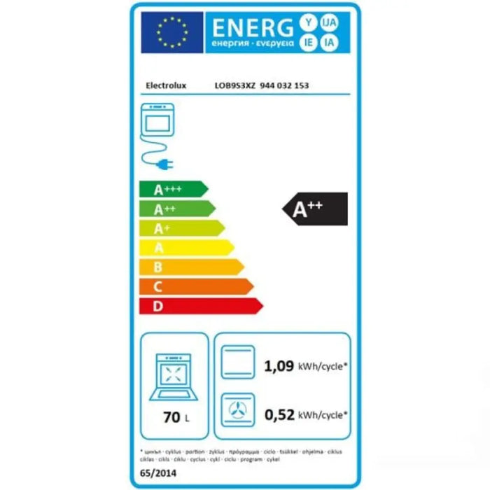Фурна за вграждане ELECTROLUX LOB9S3XZ 70 л SteamPro А++