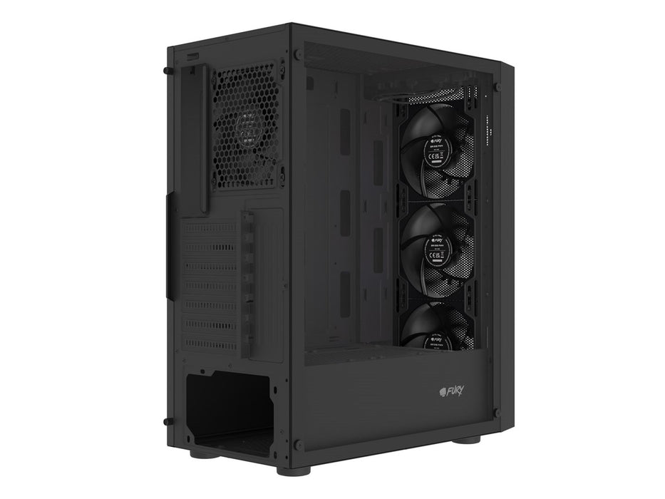 Кутия FURY SHOBO SH8F MIDI TOWER с прозорец, черна