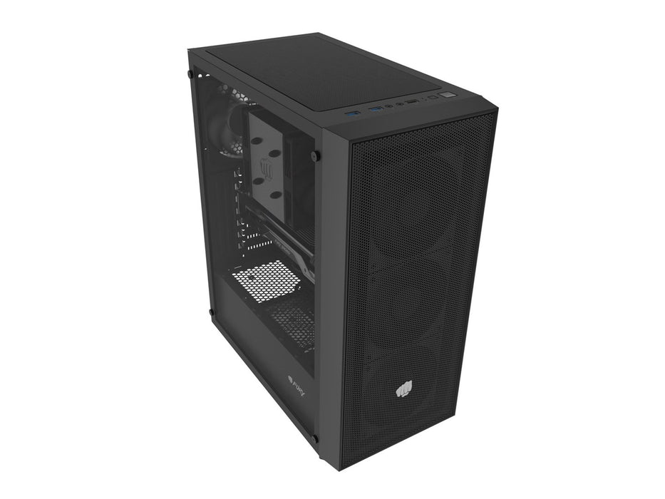Кутия FURY SHOBO SH8F MIDI TOWER с прозорец, черна