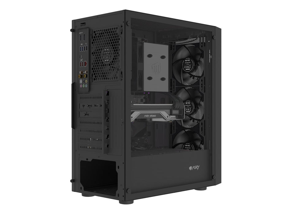 Кутия FURY SHOBO SH8F MIDI TOWER с прозорец, черна