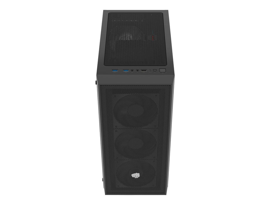 Кутия FURY SHOBO SH8F MIDI TOWER с прозорец, черна