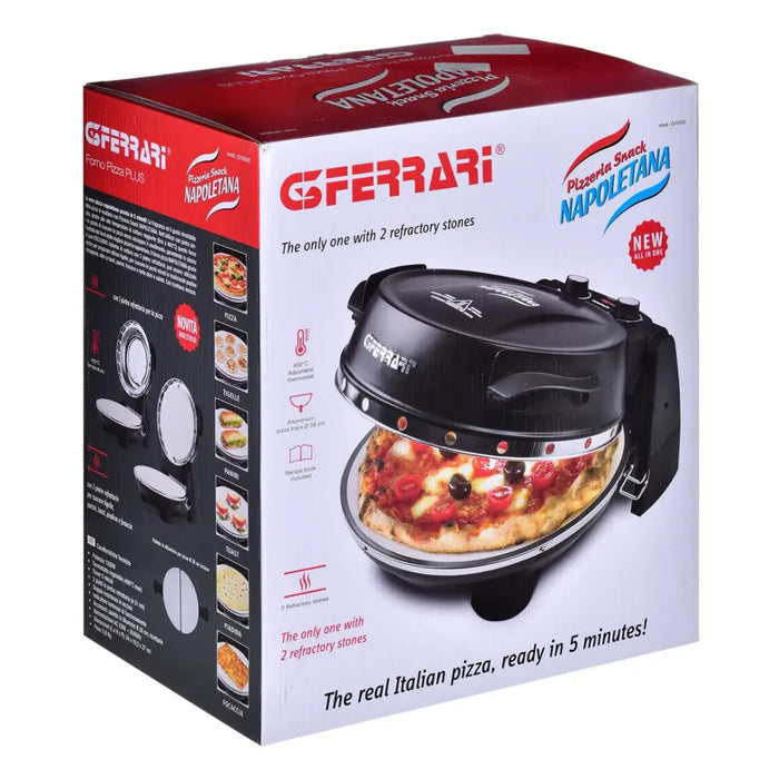 G3Ferrari Фурна за пица G1003210 Plus evo черна 2 камъка
