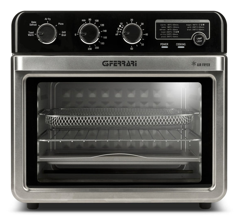 G3 Ferrari G10221 Фритюрник с горещ въздух, единичен, 32 л, 2000 W, черен, неръждаема стомана