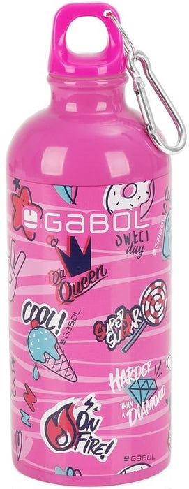 Алуминиева бутилка за вода Gabol Sticker - 600 ml
