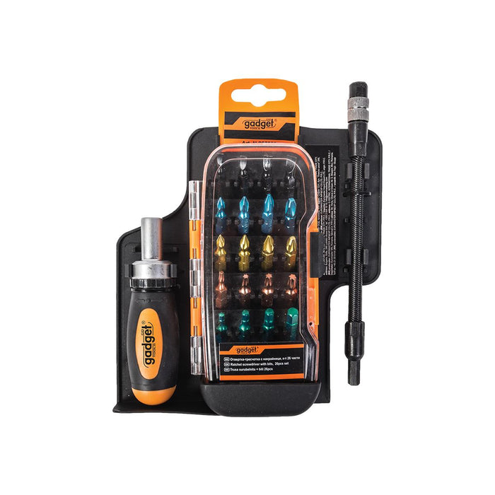 КОМПЛЕКТ БИТОВВЕ С ОТВЕРТКА 26Ч. GADGET