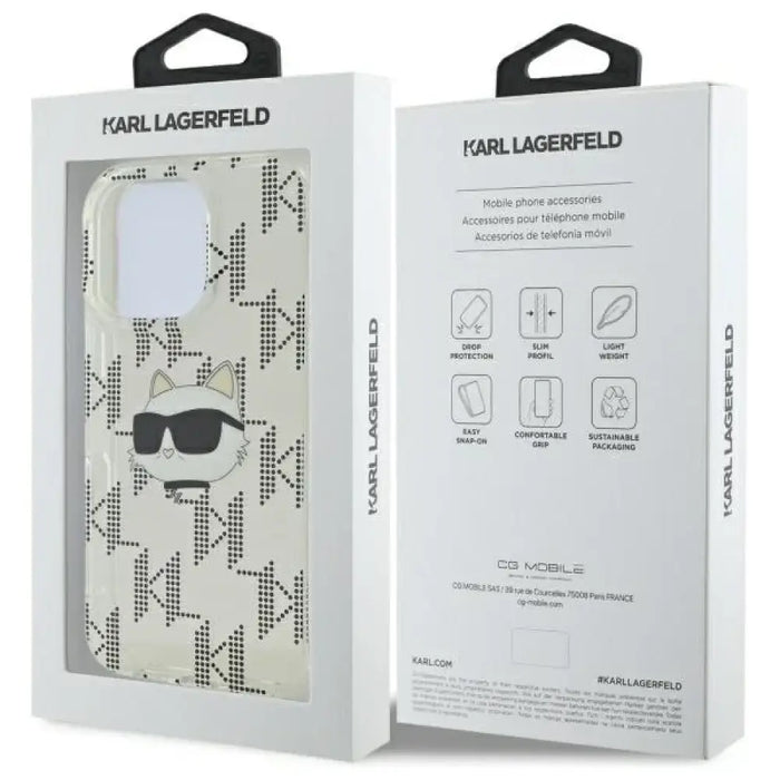 Галванически калъф за iPhone 16 Pro на Karl Lagerfeld IML