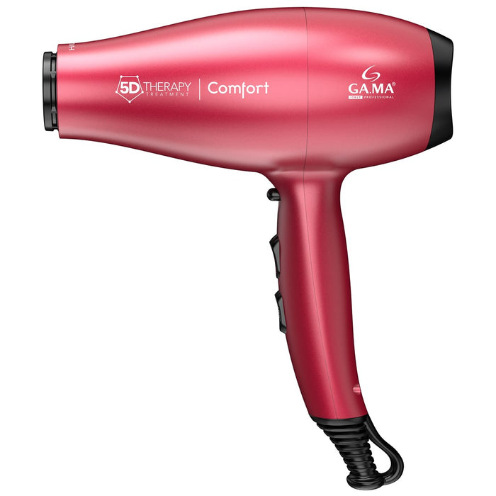 GA.MA 5D Therapy Comfort Халогенен сешоар 2200 W Червен