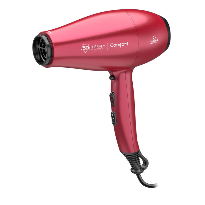 GA.MA 5D Therapy Comfort Халогенен сешоар 2200 W Червен