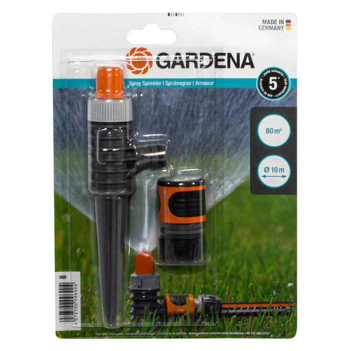 КОМПЛЕКТ РАЗПРЪСКВАЧ И СЪЕДИНИНИТЕЛ 1/2" GARDENA 00969-20