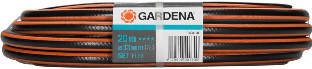 Маркуч за вода Gardena - Comfort FLEX Set 18034-20, 1/2", 20 m, с аксесоари