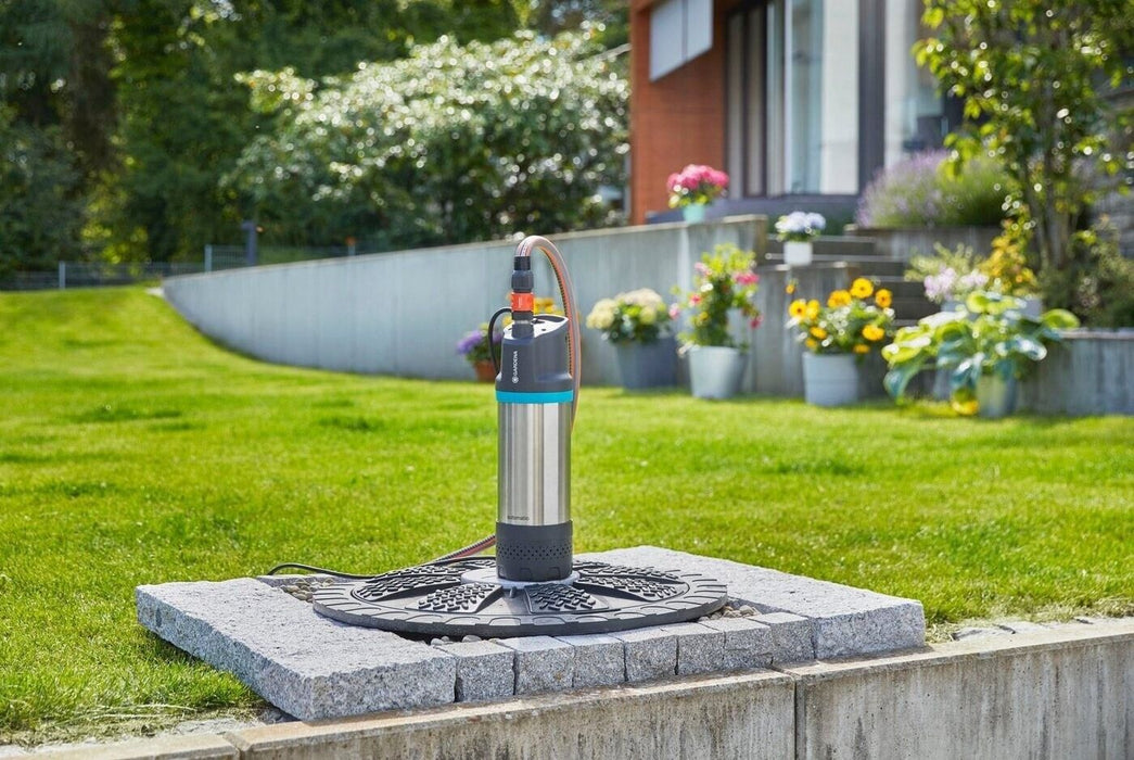 Потопяема многостъпална помпа с пресостат Gardena - 6100/5 Inox Automatic, 1100W