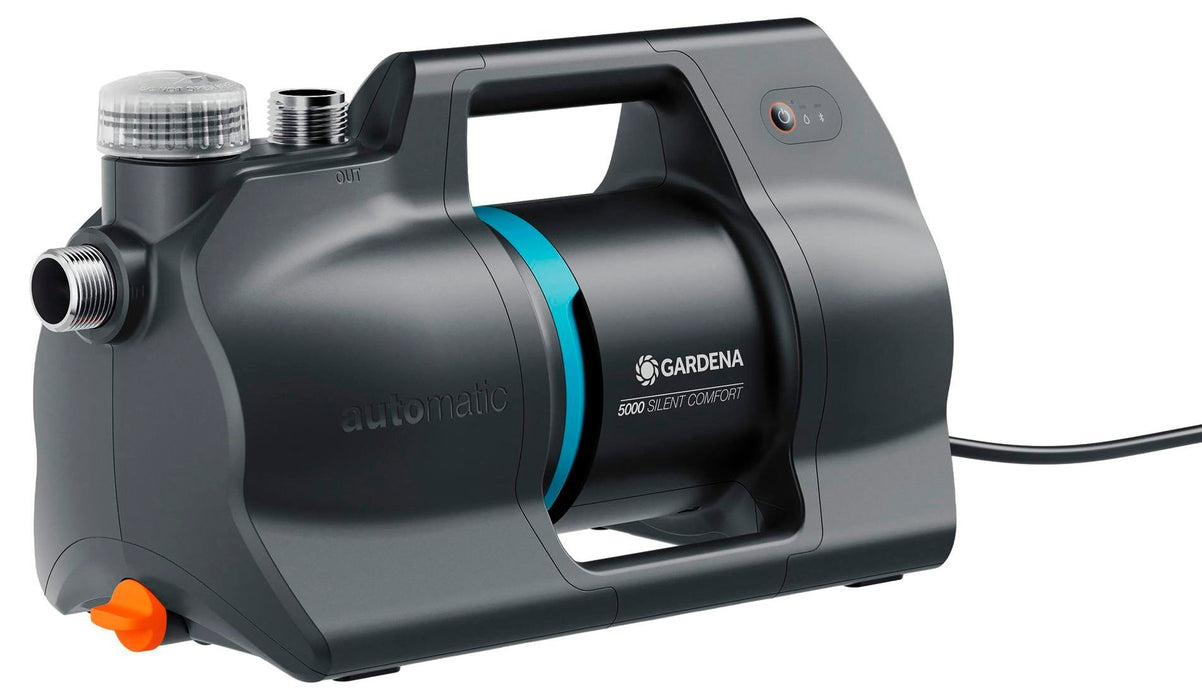 Автоматична градинска помпа Gardena - 5000 SilentComfort, 700 W, 5000 л/ч, с Bluetooth