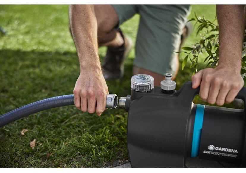 Автоматична градинска помпа Gardena - 5000 SilentComfort, 700 W, 5000 л/ч, с Bluetooth