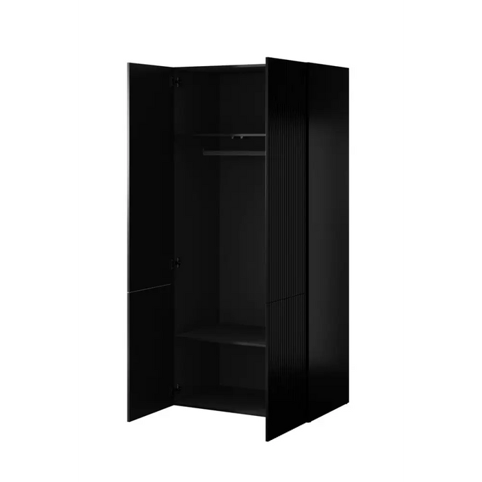 Гардероб PAFOS 2D 90x55.5x198.5 Черен мат
