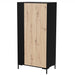 Гардероб Cama MERCI 90 x 55 x 184 см черно/дъб artisan