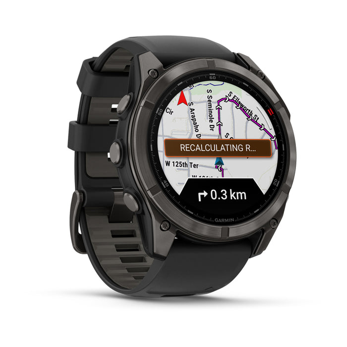 Смарт часовник GARMIN FENIX 8 PRO AMOLED SAPPHIRE 51 mm Black Silicone Band 51 MM, GPS, WLAN, ПУЛСОМЕР, SPO2